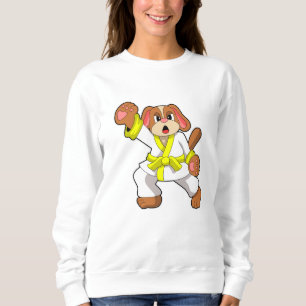 Dog at Karate Martial arts Sweatshirt