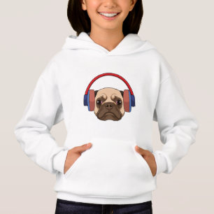 Dog at Music with Headphone