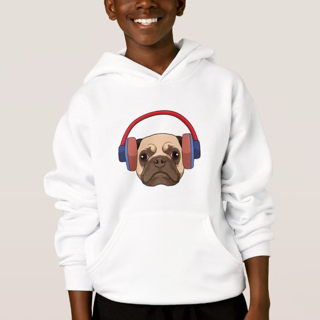 Dog at Music with Headphone (Front)