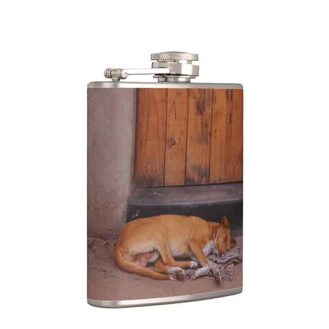 Dog at Rest Hip Flask (Right)