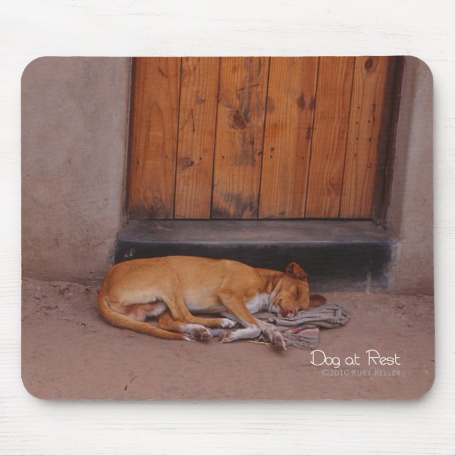 Dog at Rest Mouse Pad (Front)