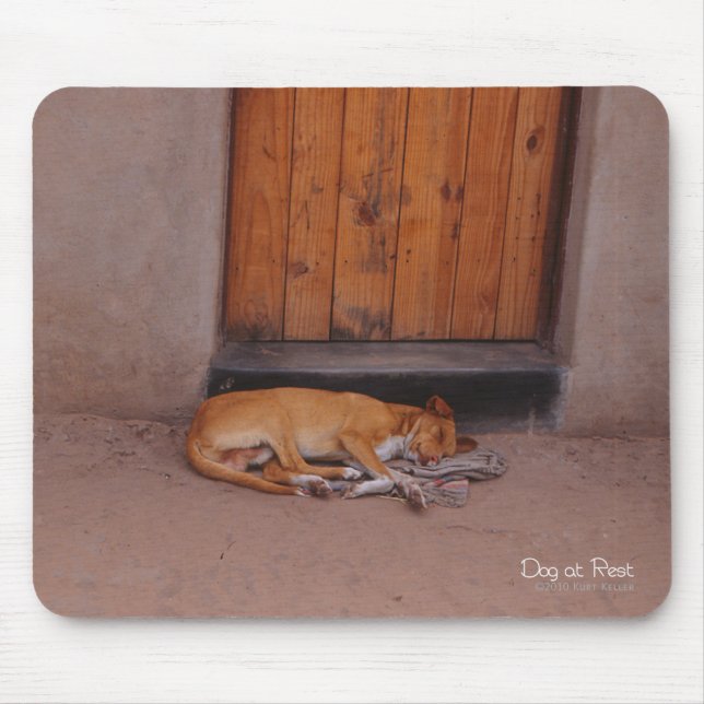Dog at Rest Mouse Pad (Front)