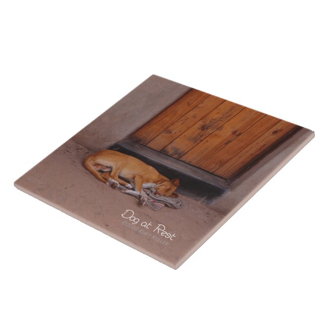 Dog at Rest Tile (Side)