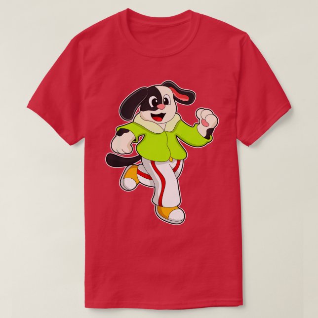 Dog at Running 3 T-Shirt (Design Front)
