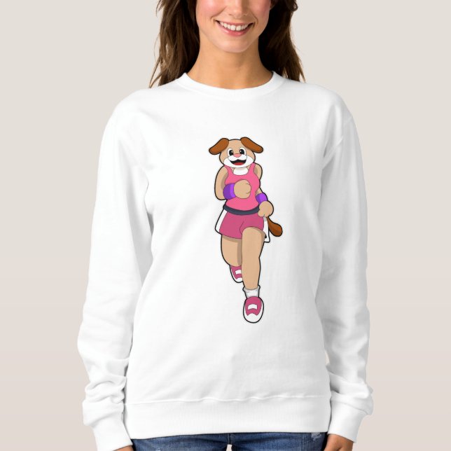Dog at Running Sweatshirt (Front)