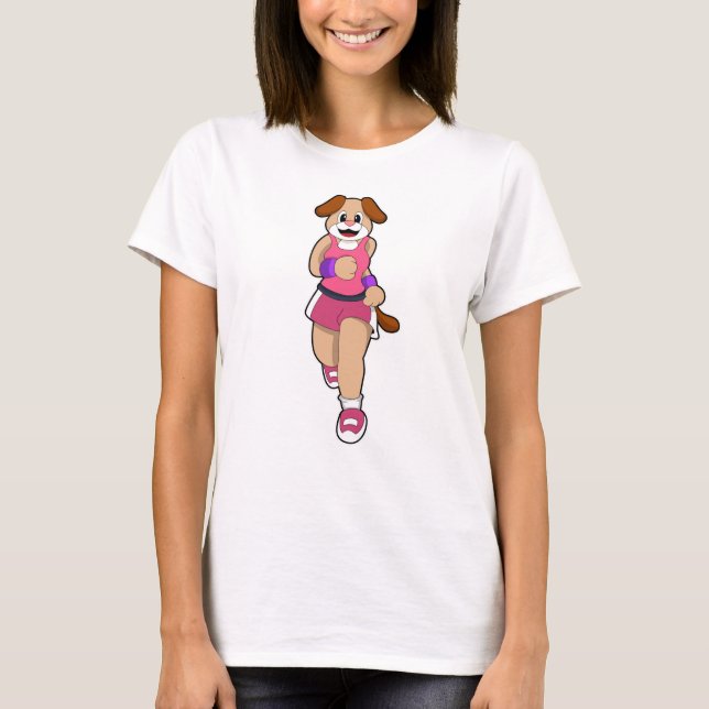 Dog at Running T-Shirt (Front)