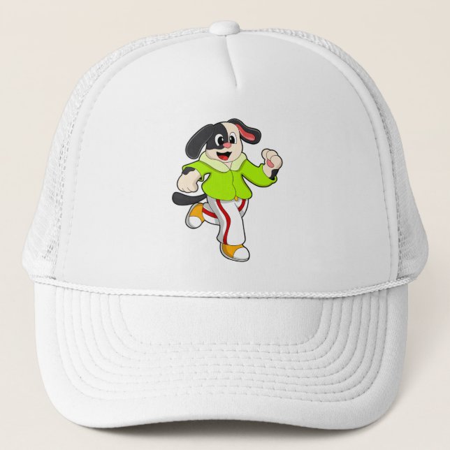 Dog at Running Trucker Hat (Front)