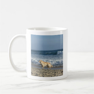 Dog At The Beach Coffee Mug