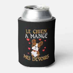 Dog Ate My Homework - Learning French Quote Can Cooler