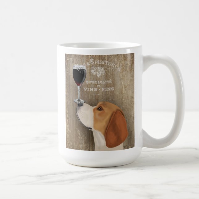 Dog Au Vin Beagle Coffee Mug (Right)