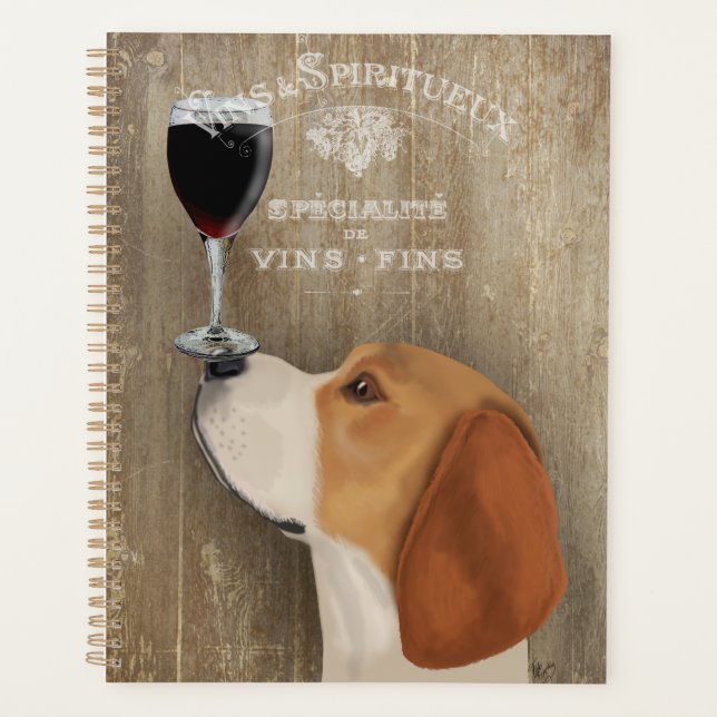Dog Au Vin Beagle Planner (Front)