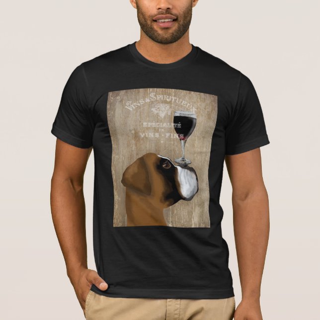 Dog Au Vin Boxer T-Shirt (Front)