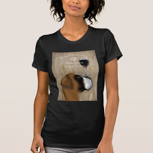 Dog Au Vin Boxer T-Shirt (Front)