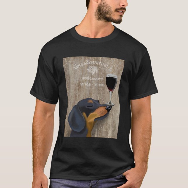 Dog Au Vin Dachshund T-Shirt (Front)