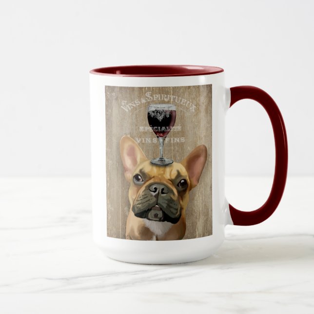 Dog Au Vin, French Bulldog Mug (Right)