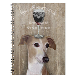 Dog Au Vin Greyhound Notebook