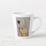 Dog Au Vin Yellow Labrador Latte Mug<br><div class="desc">Dog Au Vin Yellow Labrador by Fabfunky. Features a yellow lab with wine. | 190958D</div>