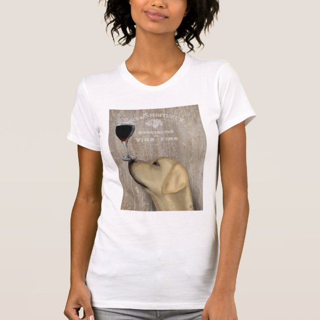 Dog Au Vin Yellow Labrador T-Shirt (Front)