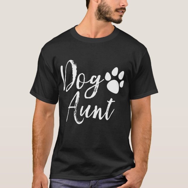 Dog Aunt Funny Auntie T-Shirt (Front)
