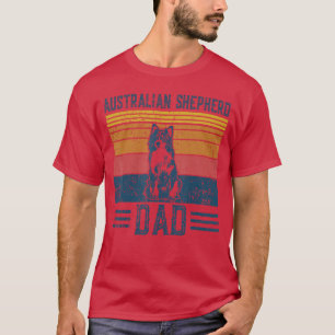 Dog Aussie Dad Vintage Australian Shepherd Dad boy T-Shirt