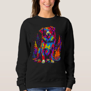 Dog Australian Shepherd Camping Sweatshirt