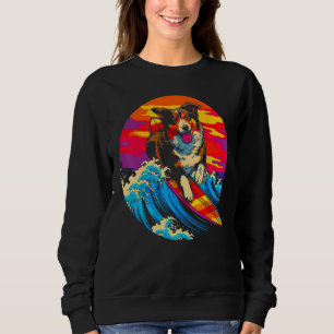 Dog Australian Shepherd Surf Sweatshirt