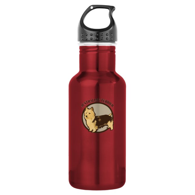 Dog Australian Terrier 532 Ml Water Bottle (Front)