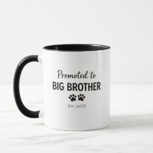 Dog Baby Announcement Big Brother Mug