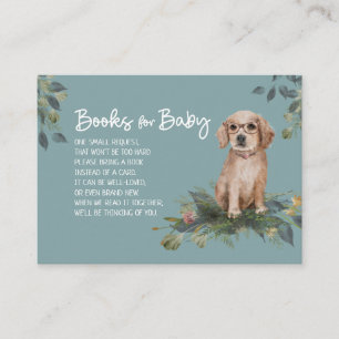 Dog Baby Shower Puppy Book Request Enclosure Card