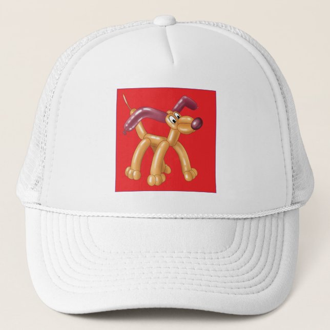 DOG BALLOON TRUCKER HAT (Front)