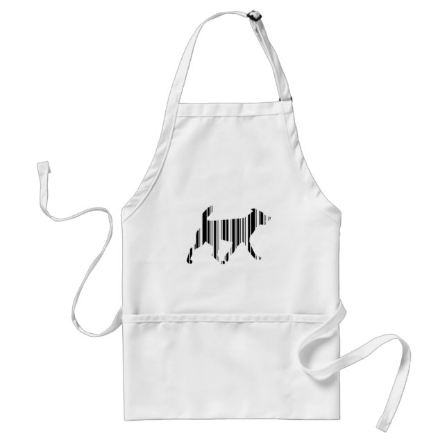 DOG BAR CODE Canine Barcode Pattern Design Standard Apron (Front)