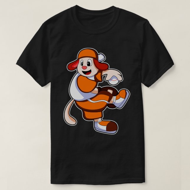 Dog Baseball Baseball glove 1 T-Shirt (Design Front)