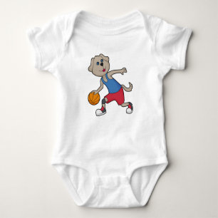 Dog Basketball player Basketball Baby Bodysuit