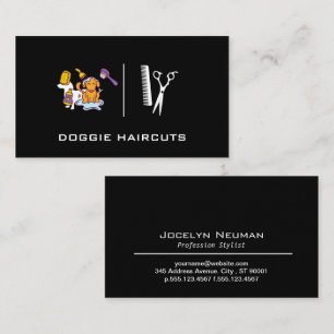 Dog Bathing Groomer Cleaning Supplies Business Card