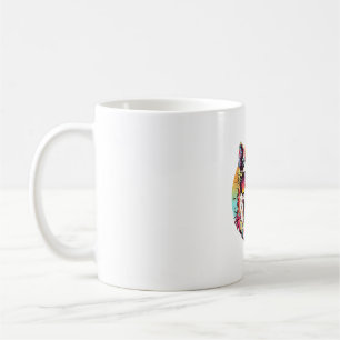 dog beach summer dog chilling coffee mug