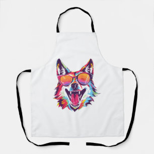 dog beach summer dog chilling gift dog lover apron