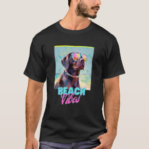 Dog Beach T Shirt Cute Labrador Owner Tee Gift Fun