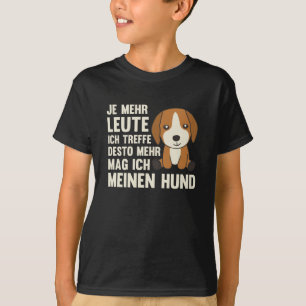 Dog Beagle Doesn't Like People, Cute Dogs T-Shirt