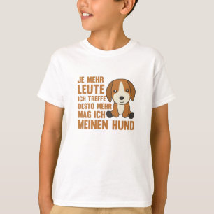 Dog Beagle Doesn't Like People, Cute Dogs T-Shirt