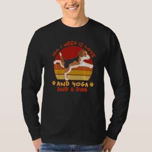 Dog Beagle Dog Beagle Puppy Owner Yoga Dog T-Shirt