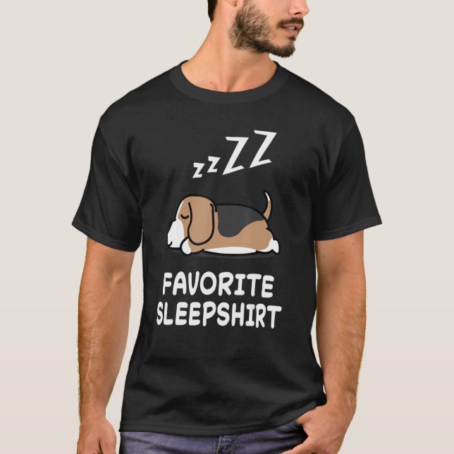 Dog Beagle Dogs Nap Sleeping Sleep Pajama Pyjamas  T-Shirt (Front)