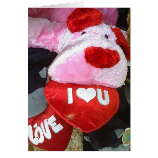 DOG BEARING "LOVE YOU HEART" (Front)