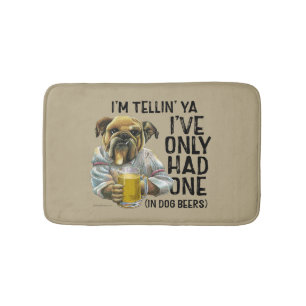 Dog Beers Bath Mat