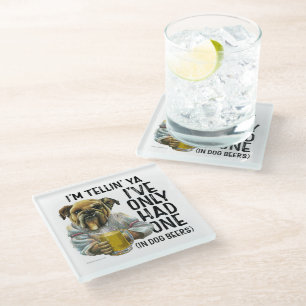 Dog Beers Glass Coaster