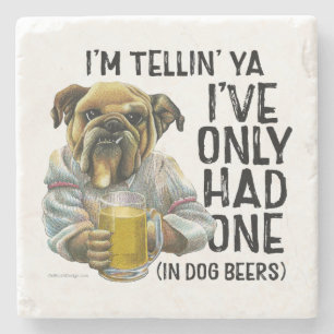 Dog Beers Stone Coaster