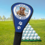 Dog Best Dad Ever Blue Photo Golf Head Cover<br><div class="desc">Best Dad By Par ... Two of your favourite things , golf and your dog ! Now you can take your best friend with you as you play 18 holes . Customise these golf head covers and matching golf accessories with your dogs favourite photo and name . Great gift to...</div>