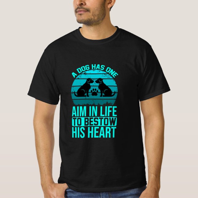 Dog Bestow His Heart T-Shirt (Front)