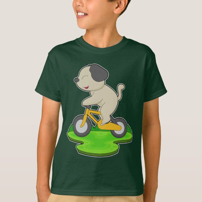 Dog Bicycle T-Shirt (Front)