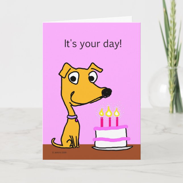 Dog birthday card (Front)