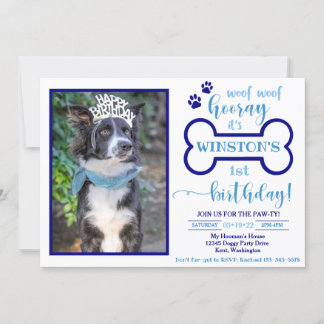 Dog Birthday Invitation | Doggy Invitation